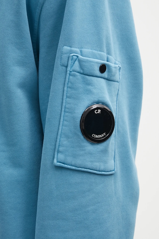 Бавовняна кофта C.P. Company блакитний 19CMSS719A006372R
