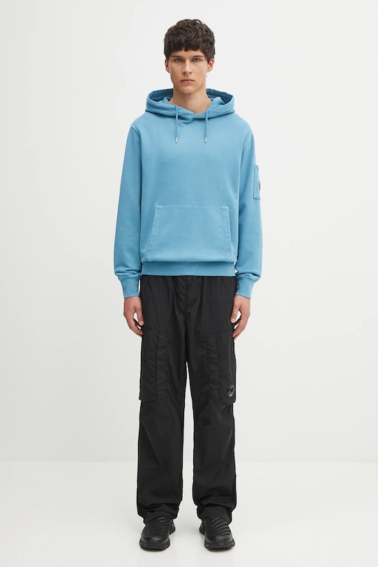 Бавовняна кофта C.P. Company 19CMSS719A006372R блакитний