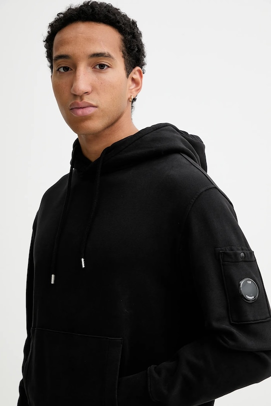 Бавовняна кофта C.P. Company чорний RFCMSS719A006372G