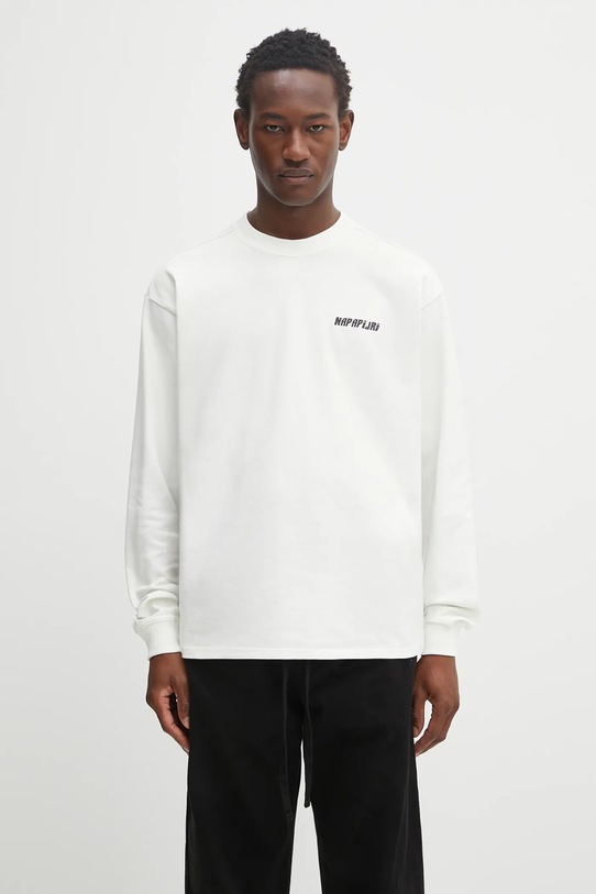Îmbrăcăminte Napapijri longsleeve din bumbac S-Coldirai NP0A88YC2061 bej