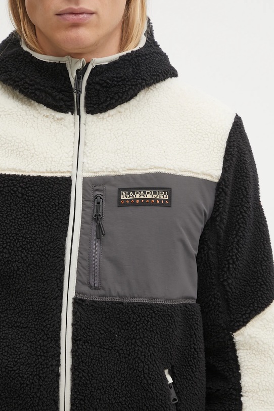 Fleecová mikina Napapijri Yupik černá NP0A4GNSMCB1
