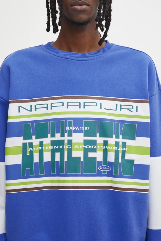 Napapijri bluza bawełniana Napapijri x Martine Rose niebieski NP0A4I4ZBE11