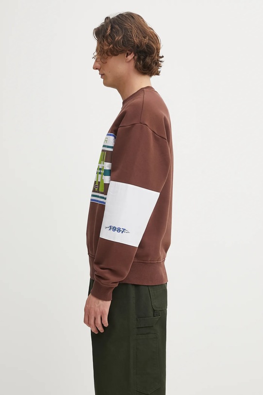 Bavlněná mikina Napapijri x Martine Rose NP0A4I4ZWT11 hnědá AW25