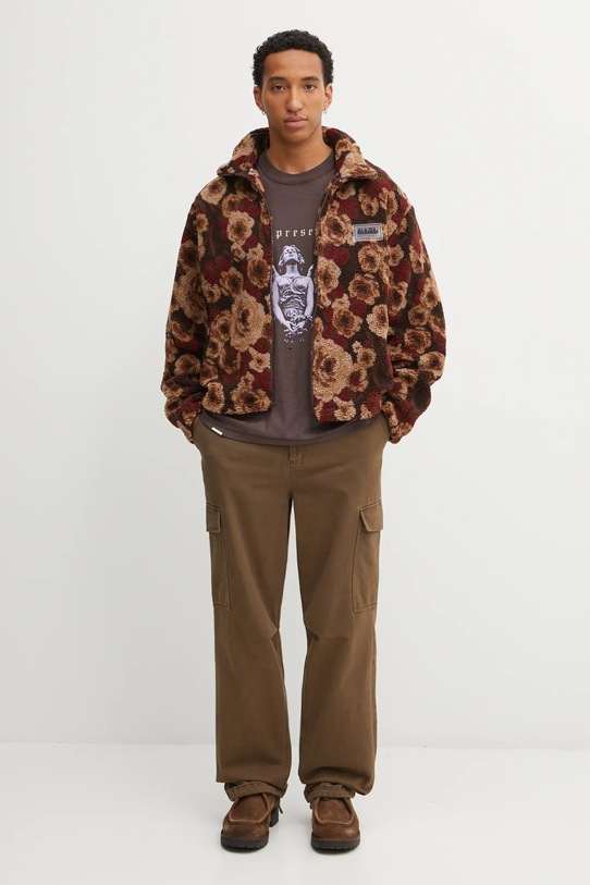 Φλις μπουφάν Napapijri x Martine Rose NP0A4FPLFUA1 καφέ