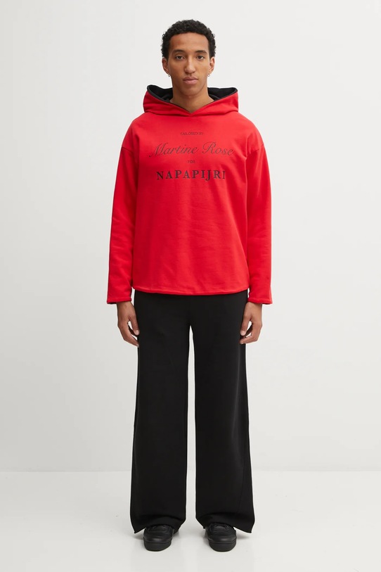 Napapijri cotton sweatshirt Napapijri x Martine Rose NP0A4H8MRB11 red