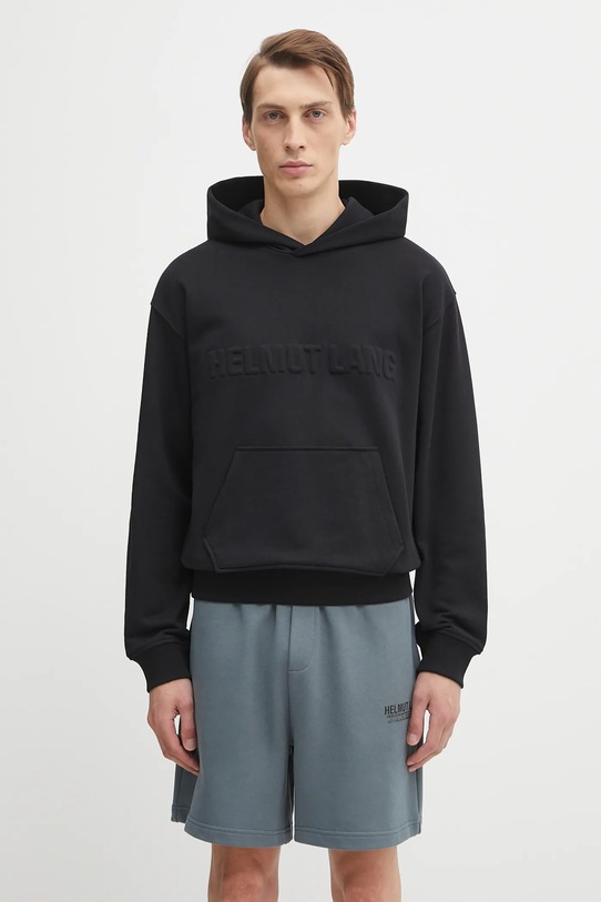 Helmut Lang bluza bawełniana bawełna czarny P04HM504