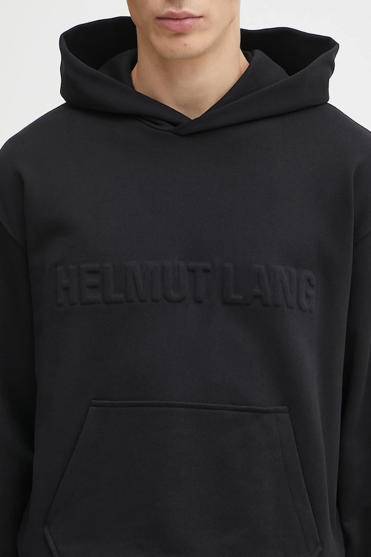 Helmut Lang bluza bawełniana czarny P04HM504