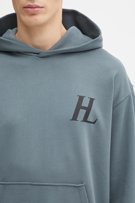 Helmut Lang bluza bawełniana niebieski P04HM508
