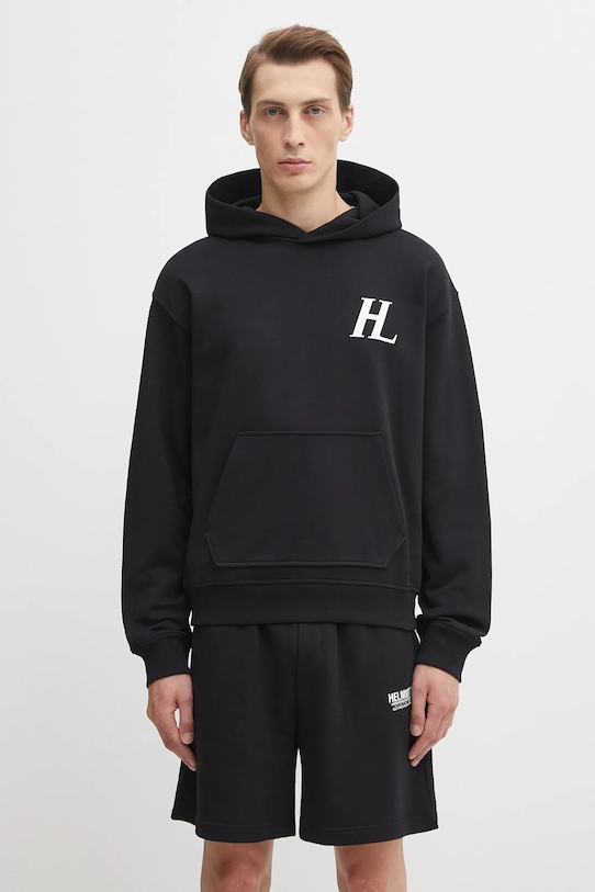 Odzież Helmut Lang bluza bawełniana P04HM508 czarny