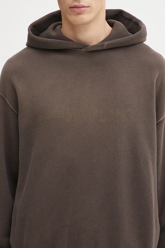 Helmut Lang bluza bawełniana brązowy P05HM502