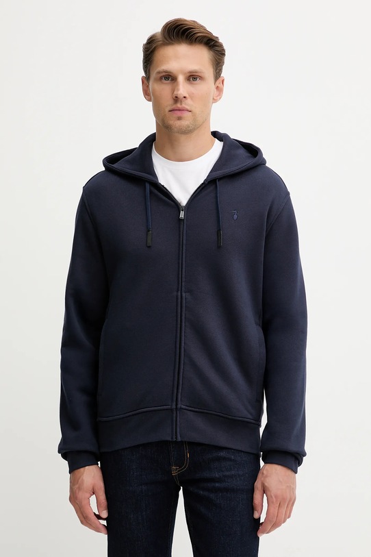 Trussardi bluza bawełniana bawełna granatowy G8068000028N