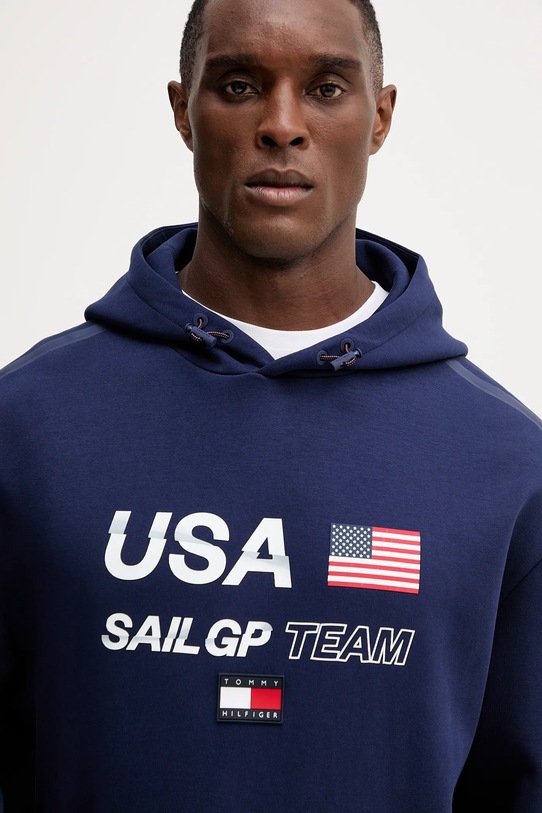 Μπλούζα Tommy Hilfiger x SAIL GP σκούρο μπλε MW0MW41416