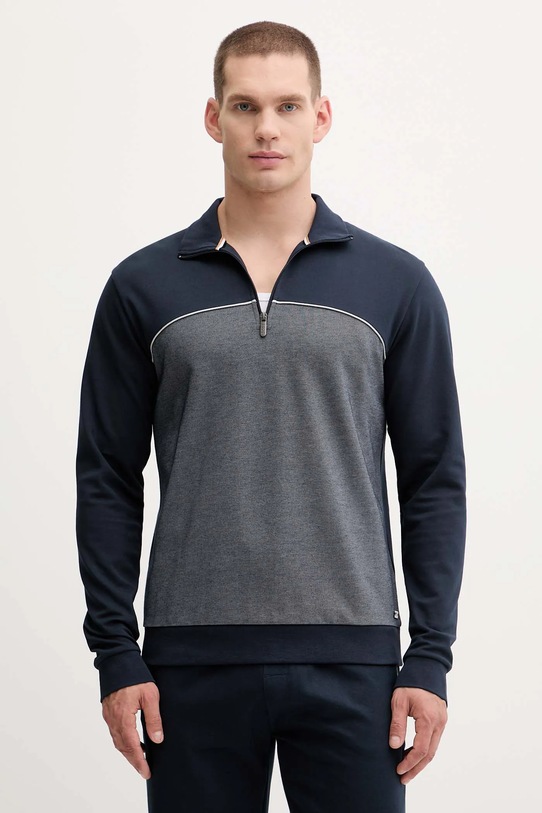 Mikina BOSS bez kapucne tmavomodrá 50545583