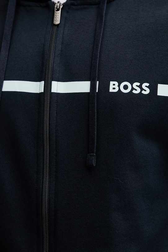 BOSS felpa in cotone 50550571 blu navy