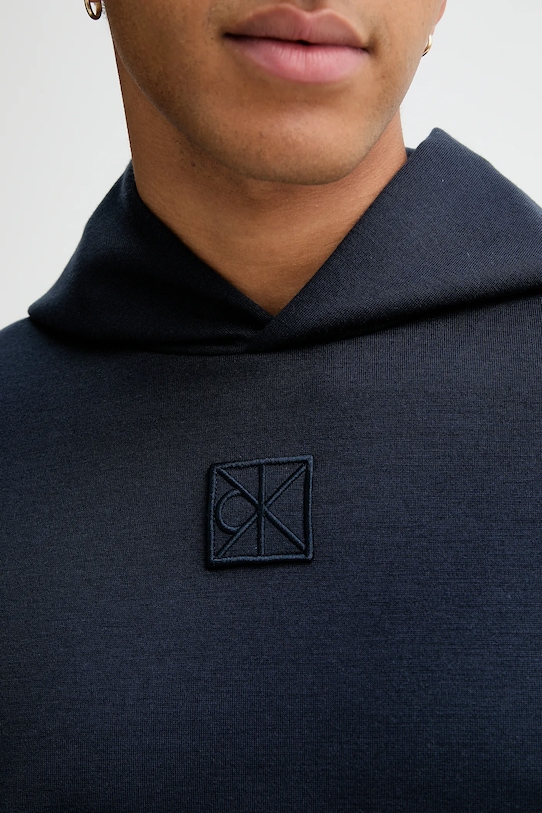 Calvin Klein bluza z dodatkiem wełny LV04LD211G granatowy