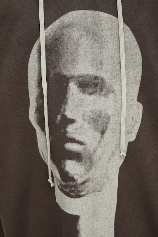 Rick Owens DRKSHDW bluza bawełniana Peter brązowy DU02E7280.FEP1P