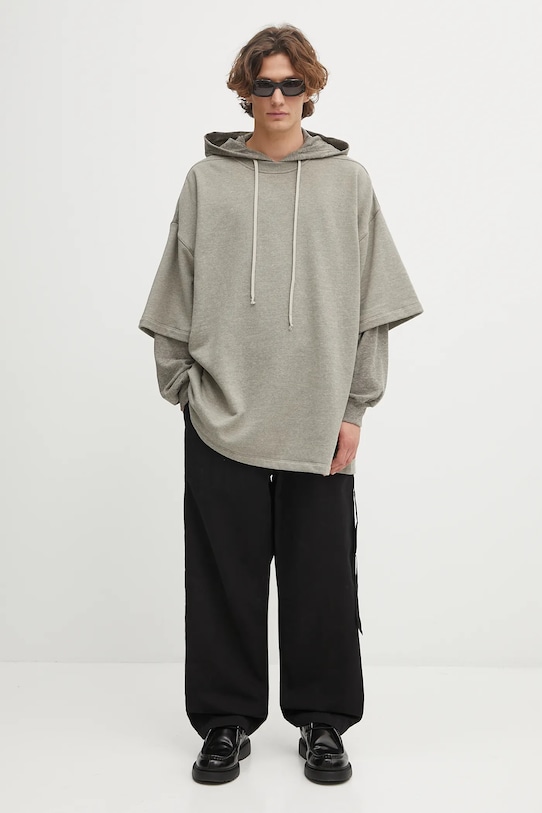 Rick Owens DRKSHDW felpa Tommy Hustler DU02E7271.FGMJGM grigio