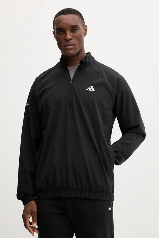 Φούτερ προπόνησης adidas Performance Training Essentials χωρίς κουκούλα μαύρο JM5440