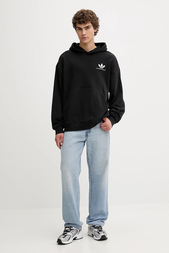 adidas Originals bluza bawełniana Intercon JW8615 czarny AW25