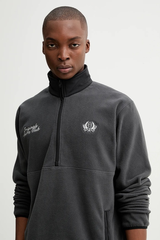 adidas Originals bluza polarowa Varsity Regular szary JX8191