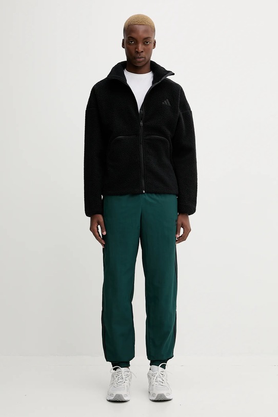 Fleecová mikina adidas City Tech KB1197 černá AW25