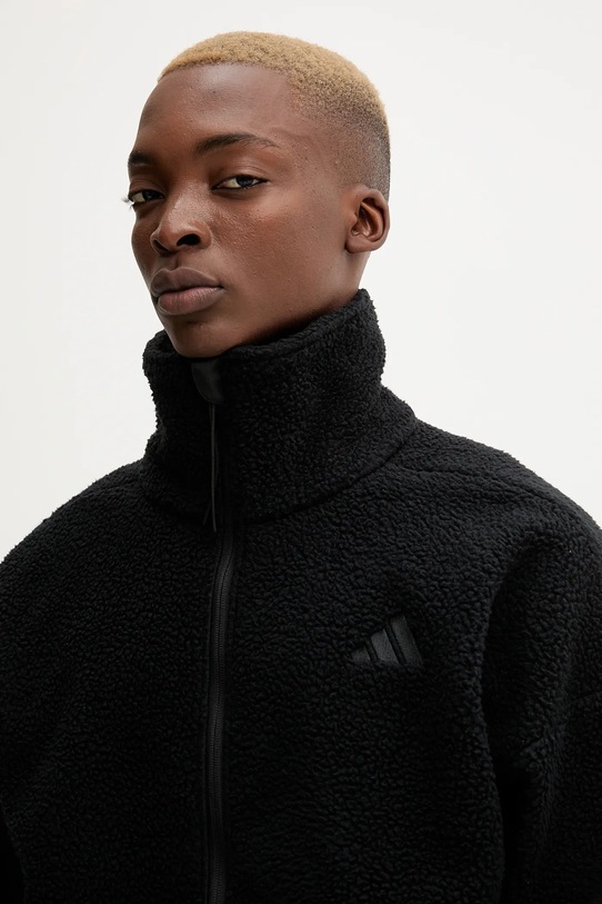 Fleecová mikina adidas City Tech černá KB1197