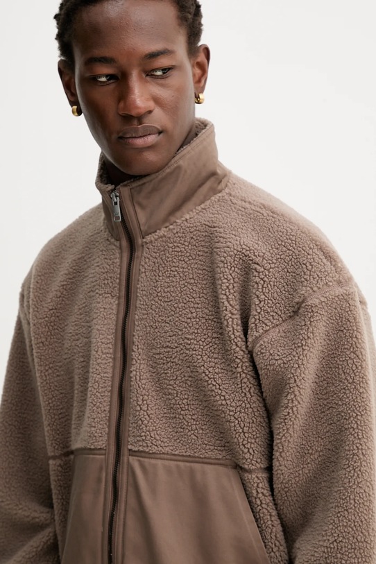 adidas Originals bluza polarowa Premium Essentials brązowy JW3510