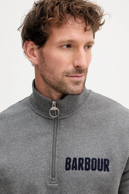 Barbour bluza bawełniana szary MOL0640