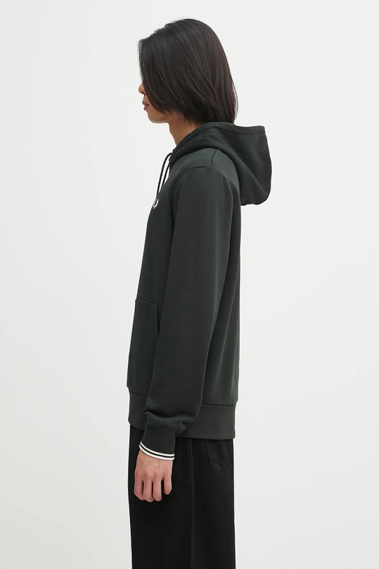 Fred Perry bluza bawełniana M2643 zielony AW25