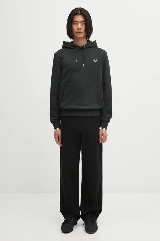 Fred Perry bluza bawełniana M2643 zielony