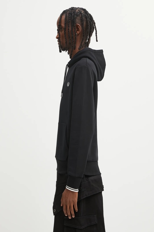 Fred Perry bluza bawełniana M2643 czarny AW25