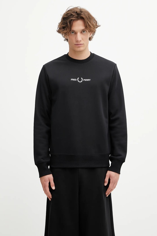 Fred Perry bluza pozostałe czarny M4727