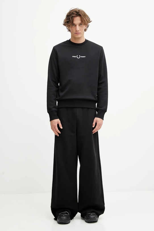 Суичър Fred Perry M4727 черен