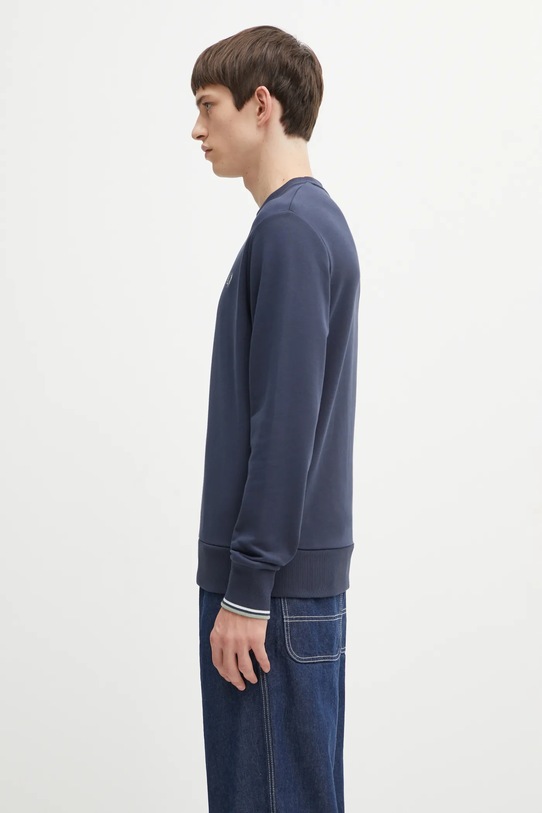 Βαμβακερή μπλούζα Fred Perry M7535 σκούρο μπλε AW25