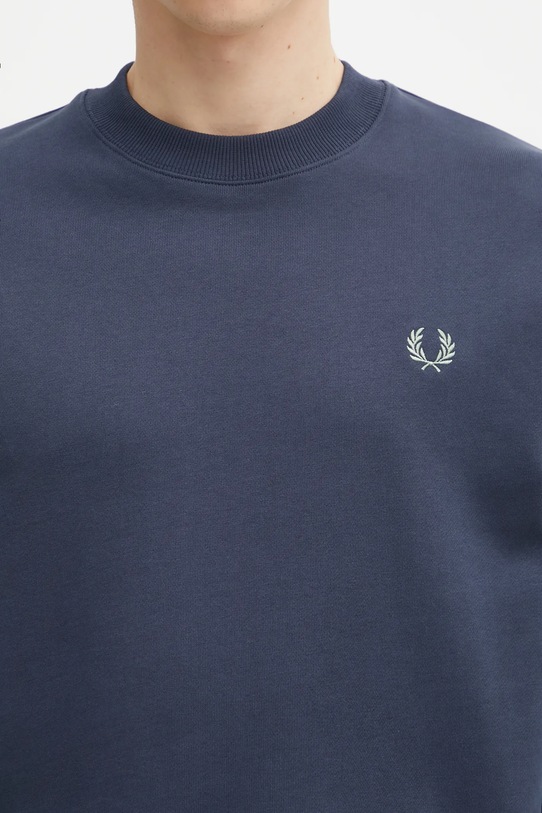Βαμβακερή μπλούζα Fred Perry σκούρο μπλε M7535