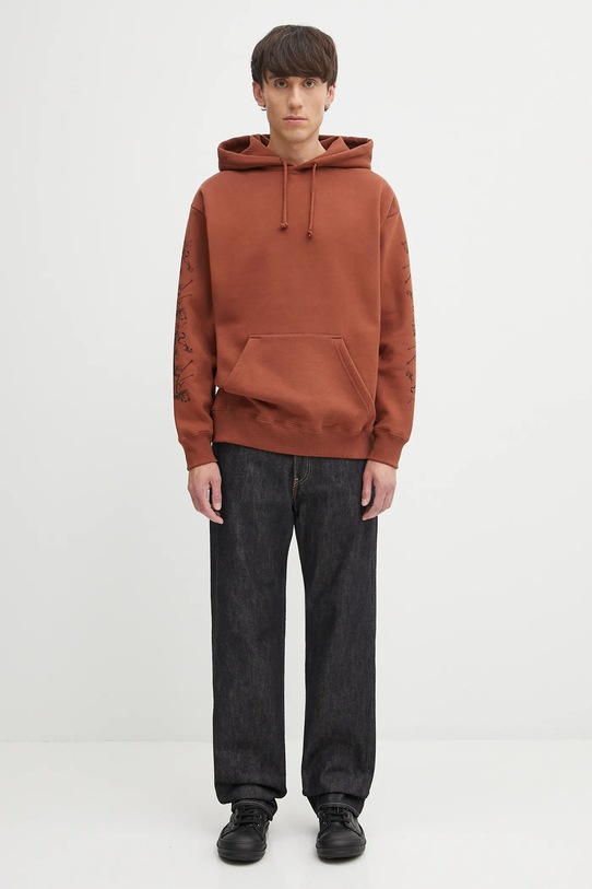 Dukserica Fucking Awesome Nightmare PN20085 smeđa