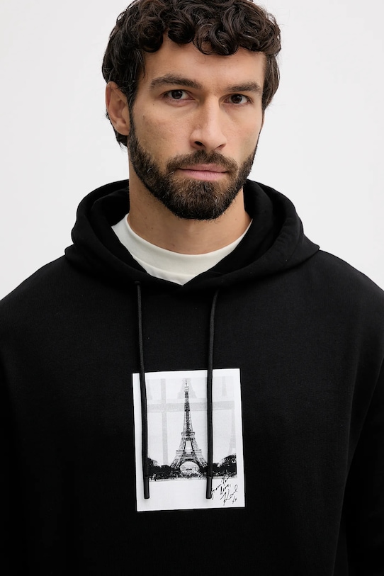 Karl Lagerfeld bluza bawełniana Karl Lagerfeld x Paris Hilton czarny 554917.705420