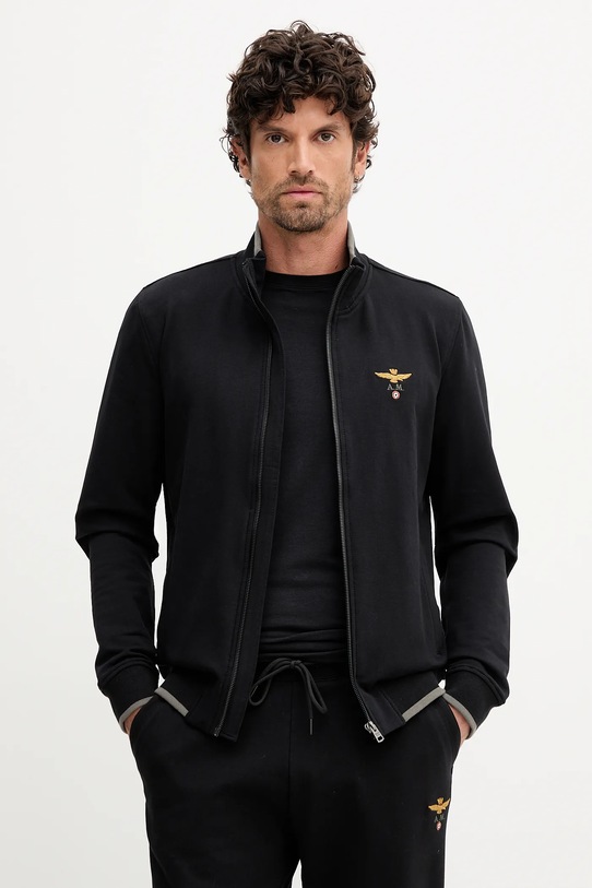Μπλούζα Aeronautica Militare χωρίς κουκούλα μαύρο FE1956UF00459