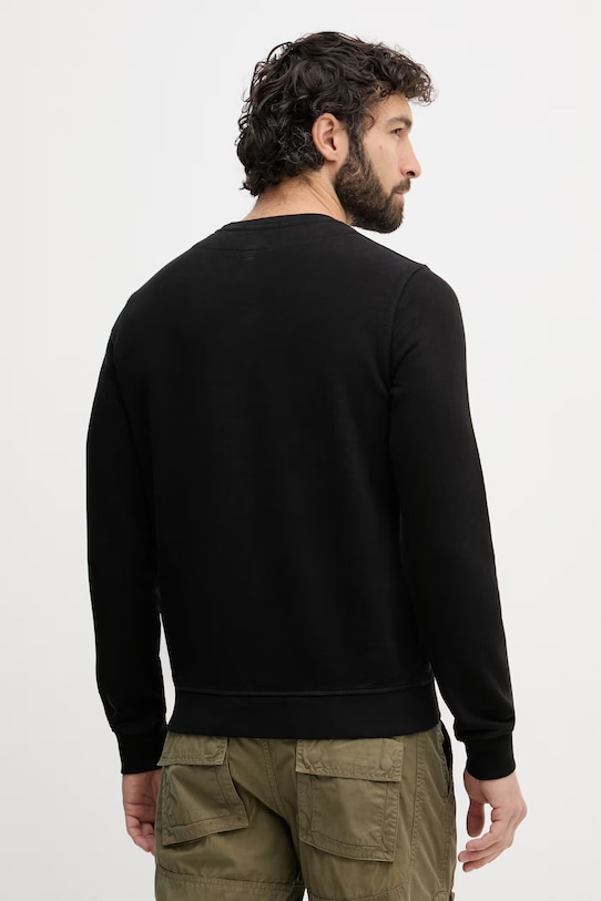Odzież Aeronautica Militare bluza męska bawełniana FE2054UF00665 czarny