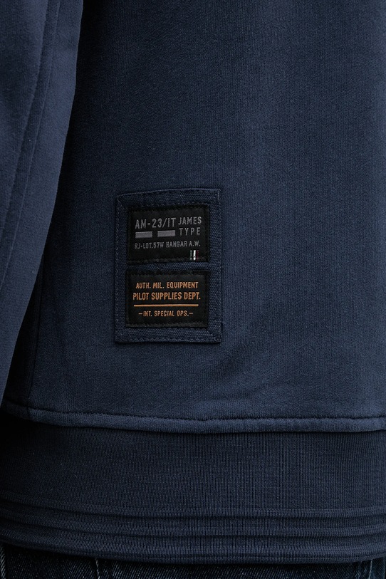 Aeronautica Militare bluza bawełniana FE2072UF00669 granatowy