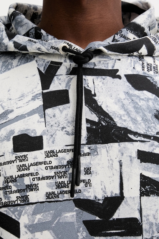 Bavlněná mikina Karl Lagerfeld Jeans A4M20023 bílá