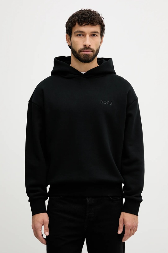Odzież BOSS bluza bawełniana 50549682 czarny