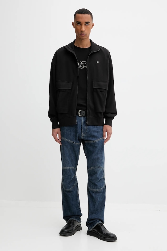 G-Star bluza bawełniana 0 D27078.E209 czarny AW25