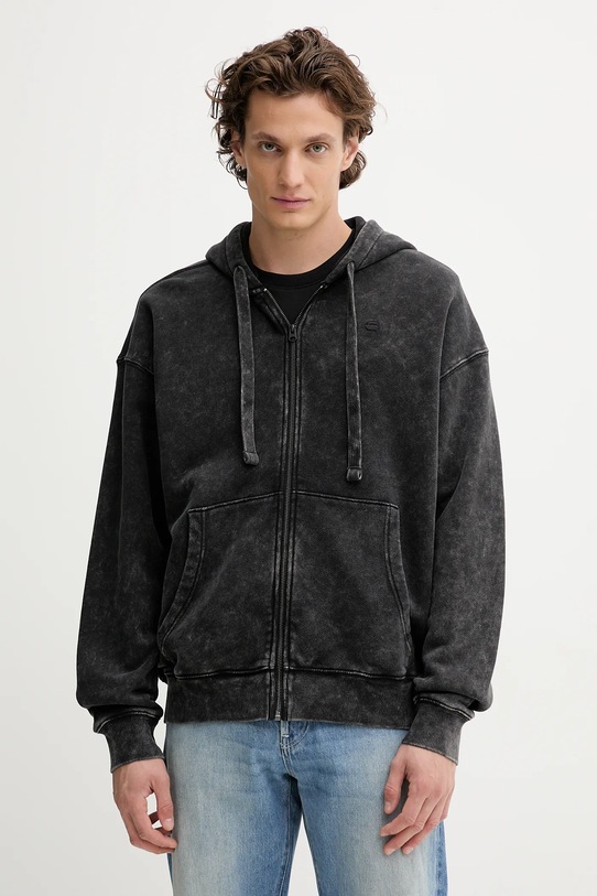 G-Star hanorac de bumbac 0 uni negru D27084.D575