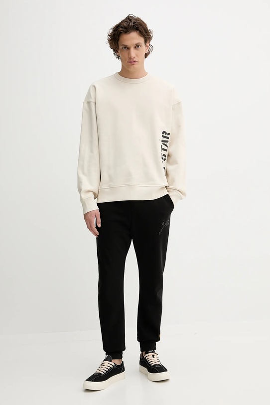 G-Star bluza bawełniana 0 D27096.E124 beżowy AW25