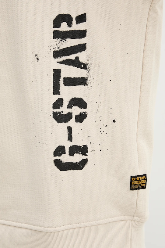 G-Star bluza bawełniana 0 D27096.E124 beżowy