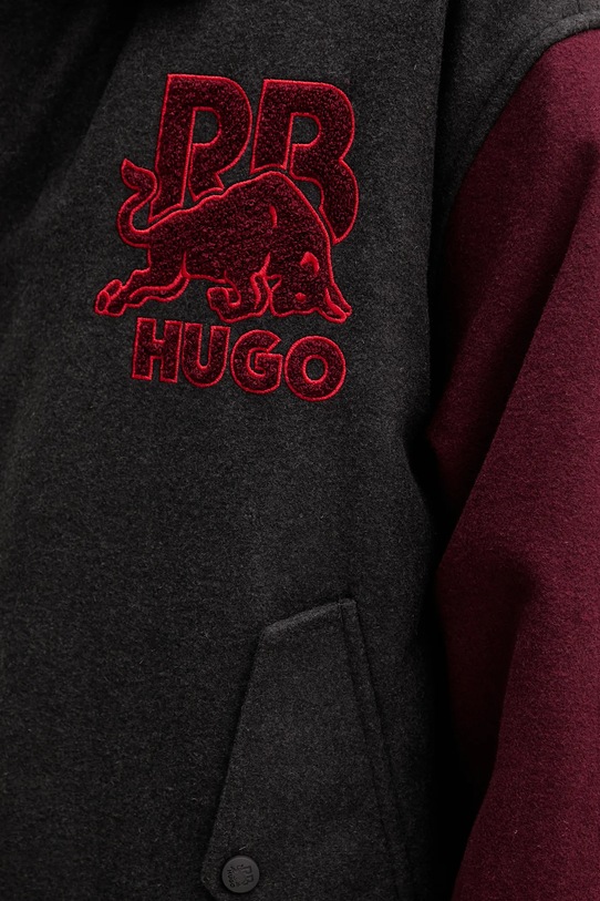 HUGO kurtka bomber z wełną 50549448 szary