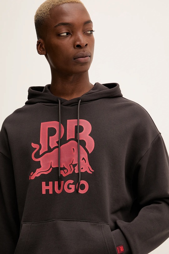 HUGO pamut melegítőfelső barna 50549313