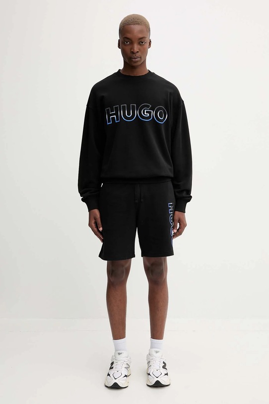 Bavlněná mikina Hugo Blue 50549148 černá AW25
