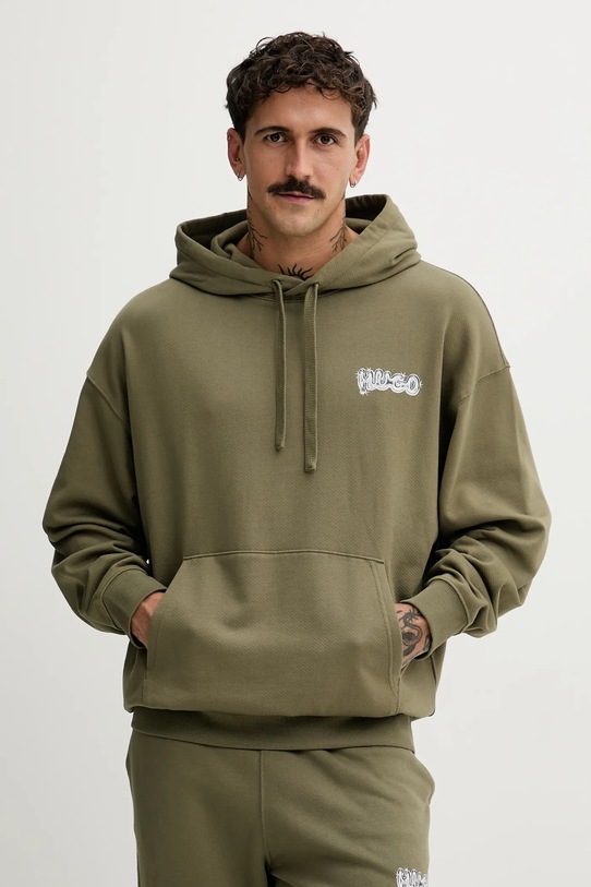 Abbigliamento Hugo Blue felpa in cotone 50549212 verde
